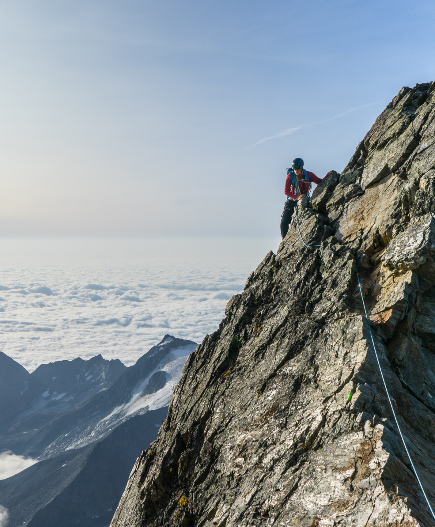 man climbing a mountain Venture capital and private equity